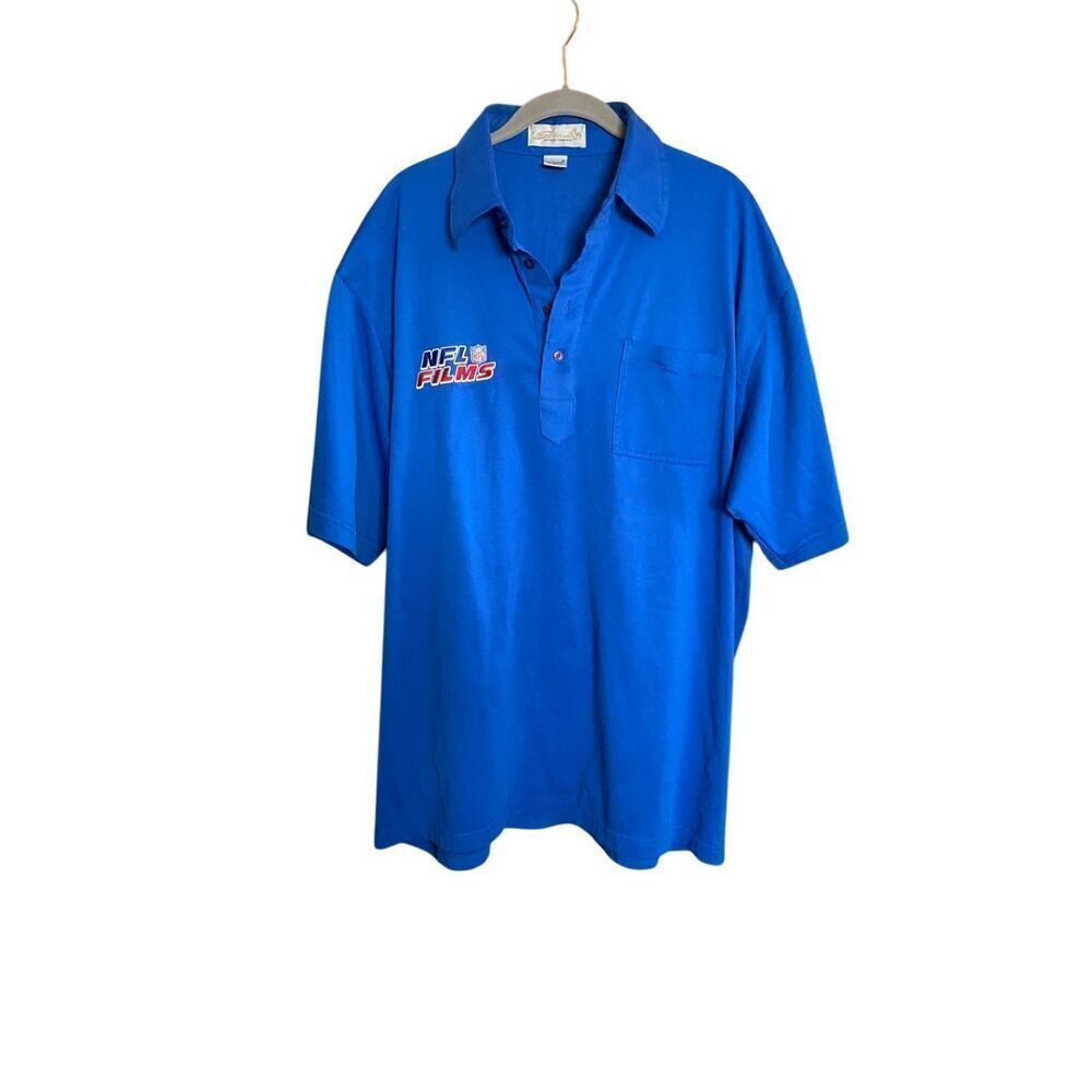 Sahara men’s blue polo, NFL film shirt, size extra large
